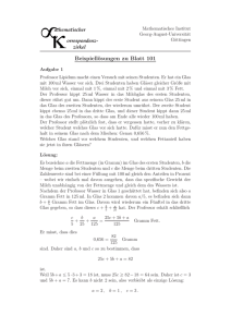 Beispiellösungen zu Blatt 101 - Mathematik an der Universität