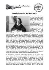 Das Leben der Anne Frank - Anne-Frank