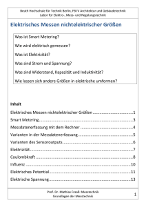 Elektrisches Messen nichtelektrischer Größen