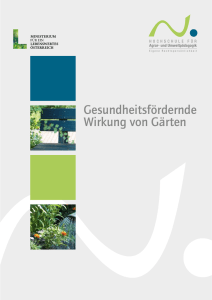 Gesundheitsfördernde Wirkung von Gärten - BIS-C 2000 Web