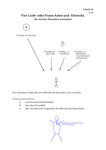 Vier Licht- oder Prana-Arten und