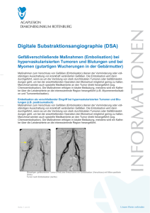 Digitale Substraktionsangiographie (DSA)