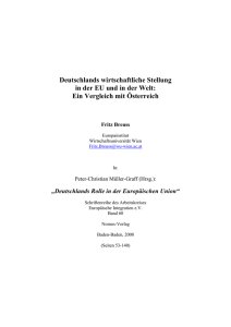 Deutschlands wirtschaftliche Stellung in der EU - Fritz Breuss