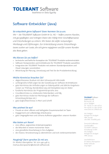 Software-Entwickler (Java)