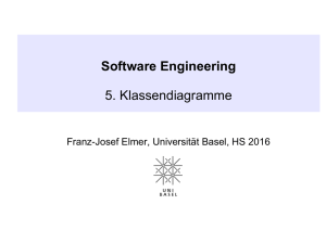 Software Engineering 5. Klassendiagramme