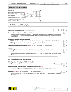 Kolorektales Karzinom III. Daten zur Pathologie - el-IPH