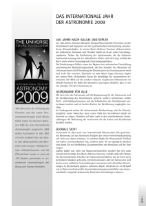 das internationale jahr der astronomie 2009
