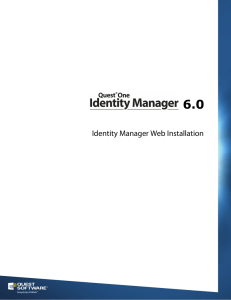 Identity Manager Web Installationshandbuch