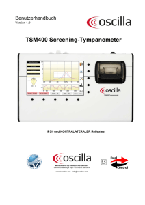 Bedienungsanleitung zum Oscilla TSM400