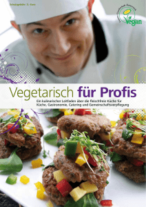 Vegetarisch für Profis - Vegane Gesellschaft Österreich