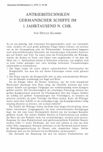 antriebstechniken germanischer schiffe im 1. jahrtausend n. chr.