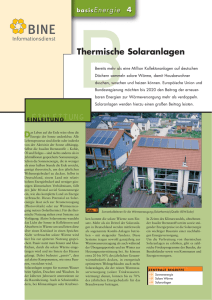 Thermische Solaranlagen