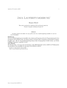 Java Laufzeitumgebung