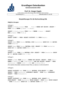 Grundlagen Datenbanken