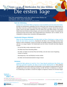 Die ersten Tage - Abbott Nutrition