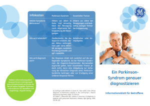 Ein Parkinson- Syndrom genauer diagnostizieren