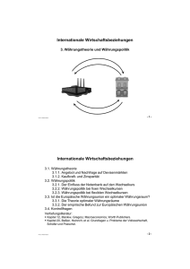 Internationale Wirtschaftsbeziehungen