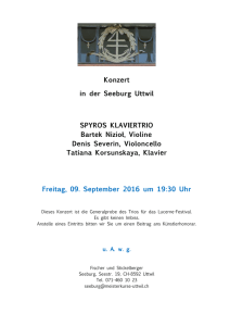 Konzert Seeburg Uttwil - Uttwiler Meisterkurse