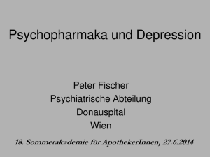 Psychopharmaka und Depression