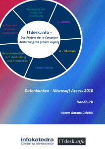 Datenbanken - Microsoft Access 2010