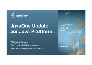 Die Java Plattform - EUROPACE behind the scenes