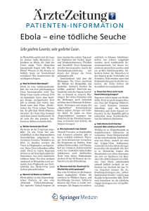 Ebola – eine tödliche Seuche