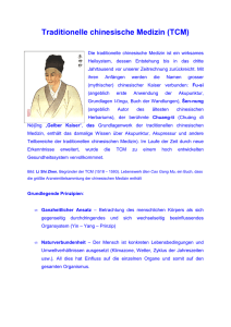 Traditionelle chinesische Medizin (TCM)