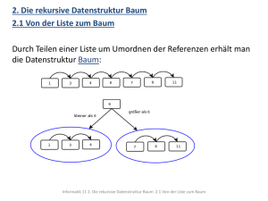 2.1 Von der Liste zum Baum