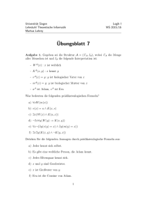 Ubungsblatt 7 - Universität Siegen