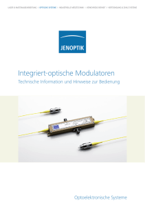 Integriert-optische Modulatoren