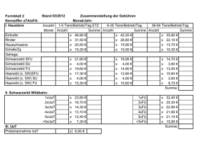 Formblatt 2 Anzahl/ Monat Anzahl Summe Anzahl Summe Anzahl