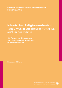 Islamischer Religionsunterricht