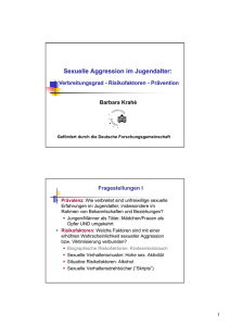 Sexuelle Aggression im Jugendalter - La Strada