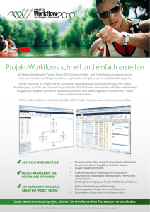 Nintex Workflow for Project Server 2010 Flyer Deutsch