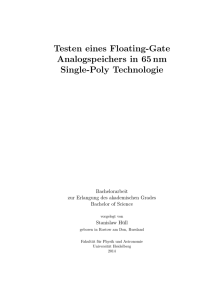 Testen eines Floating-Gate Analogspeichers in 65 nm Single