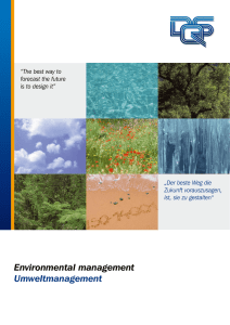 Environmental management Umweltmanagement