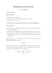 Erwartungswerte - Luchsinger Mathematics AG