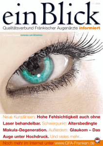 einBlick - Ausgabe 01/2008 - Qualitätsverbund Fränkischer