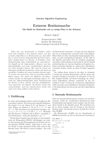 Externe Breitensuche - Algorithms and Complexity