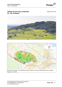 Gebiet mit Vorrang Landschaft Nr. 150: Krillberg