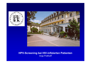 HPV-Screening bei HIV-infizierten Patienten