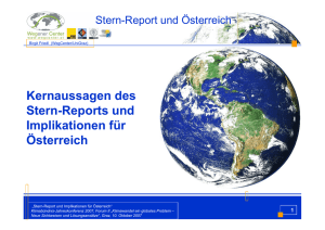 Kernaussagen des Stern-Reports und Implikationen für Österreich