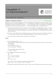 Lösungsblatt 11 zur Experimentalphysik I