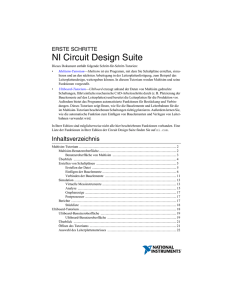 Erste Schritte mit der NI Circuit Design Suite