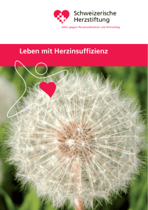 Leben mit Herzinsuffizienz - Schweizerische Herzstiftung