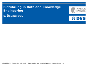 Aufgabe 6.2: SQL als DML