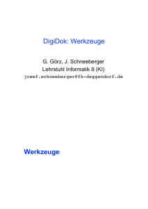 DigiDok: Werkzeuge Werkzeuge