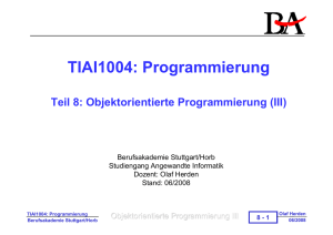 TIAI1004: Programmierung