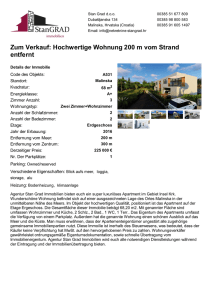 Zum Verkauf: Hochwertige Wohnung 200 m vom Strand entfernt