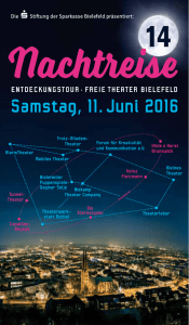 Samstag, 11. Juni 2016 - Entdeckungstour Freie Theater Bielefeld